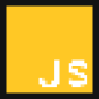 Logo do JavaScript em PixelArt